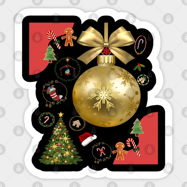 Christmas Time Decorations Sticker by The Global Worker